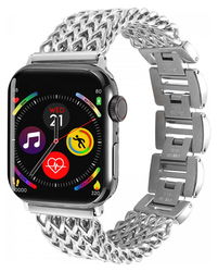 Apple Watch Bandje - 1-10/SE - 42MM/41MM/40MM/38MM - Gevlochten - Staal - Zilver afbeelding