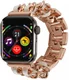 Apple Watch Band - 1-10/SE - 42MM/41MM/40MM/38MM - Gevlochten - RVS - Rose Wit