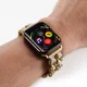 Apple Watch Band - 1-10/SE - 42MM/41MM/40MM/38MM - Gevlochten - RVS - Goud Wit afbeelding 3