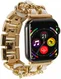 Apple Watch Band - 1-10/SE - 42MM/41MM/40MM/38MM - Gevlochten - RVS - Goud Wit afbeelding 5