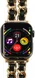 Apple Watch Band - 1-10/SE - 42MM/41MM/40MM/38MM - Gevlochten - RVS - Goud Zwart afbeelding 4