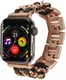 Apple Watch Bandje - 1-10/SE/Ultra - 49/46/45/44/42MM - RVS - Roze Zwart