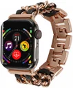 Apple Watch Bandje - 1-10/SE/Ultra - 49/46/45/44/42MM - RVS - Roze Zwart