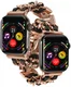 Apple Watch Bandje - 1-10/SE/Ultra - 49/46/45/44/42MM - RVS - Roze Zwart afbeelding 2