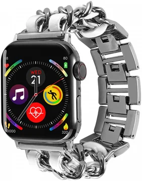 Apple Watch Bandje - 1-10/SE/Ultra - 49/46/45/44/42MM - Gevlochten RVS - Wit