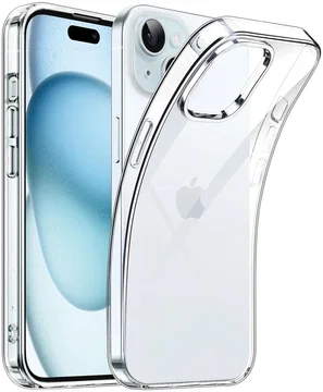 Apple iPhone 15 Hoesje Dun TPU Back Cover Transparant