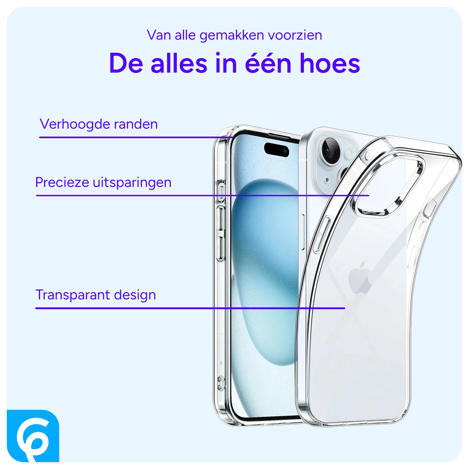 Apple iPhone 15 Hoesje Dun TPU Back Cover Transparant afbeelding 5