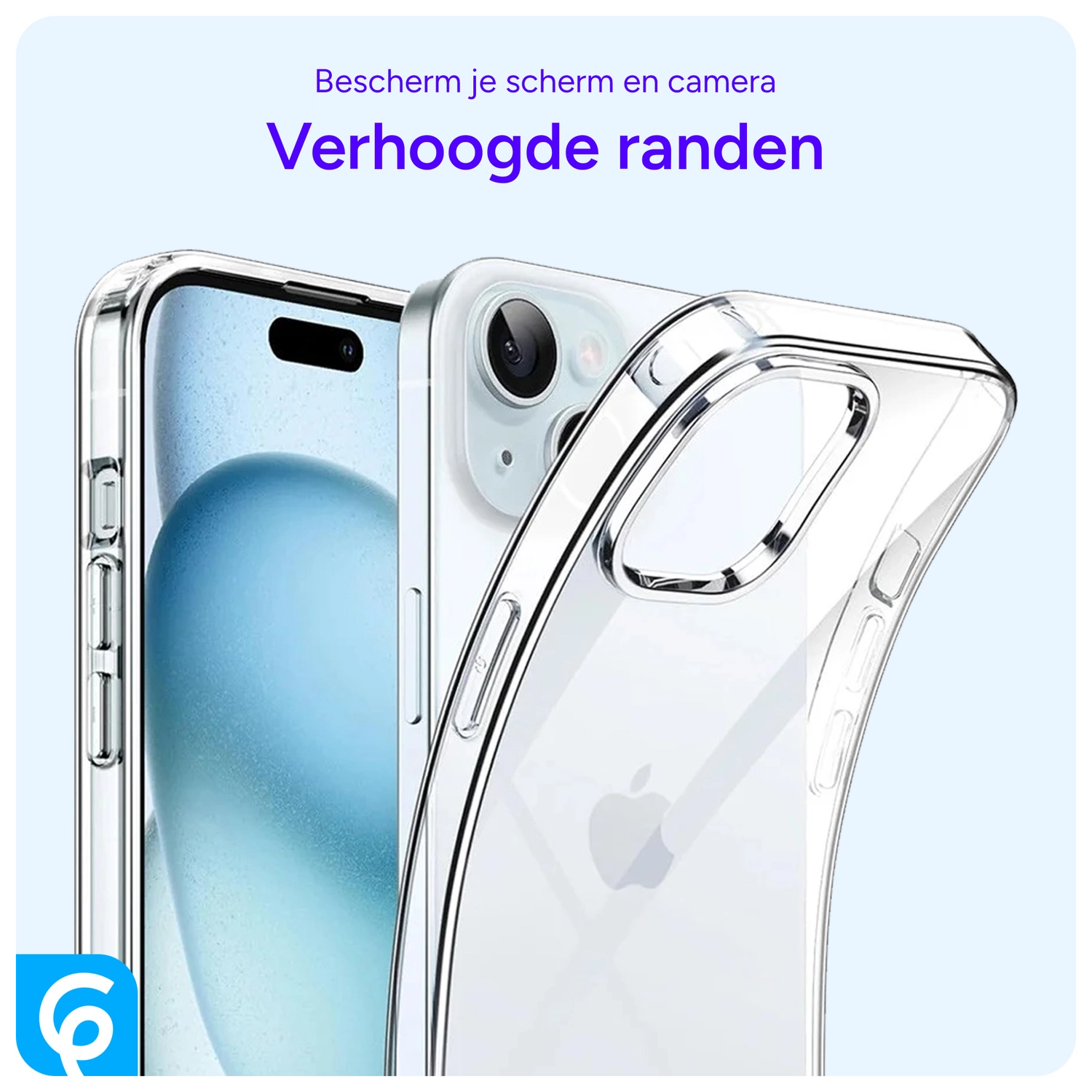 Apple iPhone 15 Hoesje Dun TPU Back Cover Transparant afbeelding 6