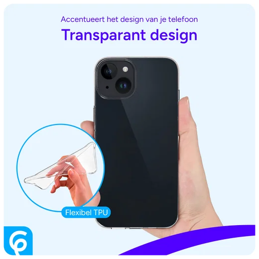 Apple iPhone 15 Hoesje Dun TPU Back Cover Transparant afbeelding 8