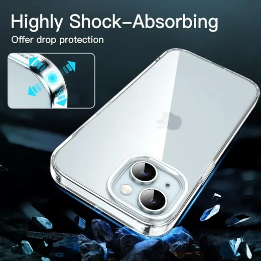Apple iPhone 15 Plus Hoesje Dun TPU Back Cover Transparant afbeelding 6