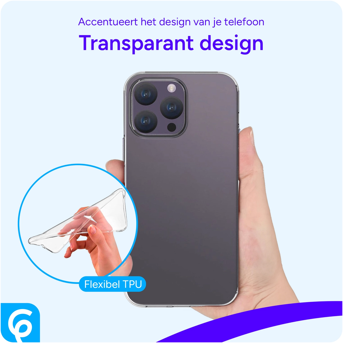 Apple iPhone 15 Pro Hoesje Dun TPU Back Cover Transparant afbeelding 5