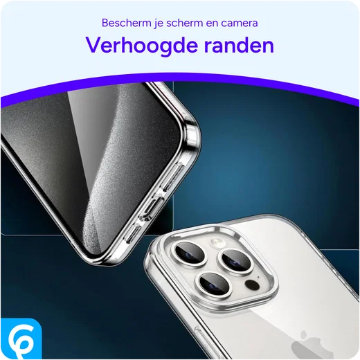 Apple iPhone 15 Pro Hoesje Dun TPU Back Cover Transparant afbeelding 6