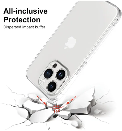 Apple iPhone 15 Pro Max Hoesje Dun TPU Back Cover Transparant afbeelding 5