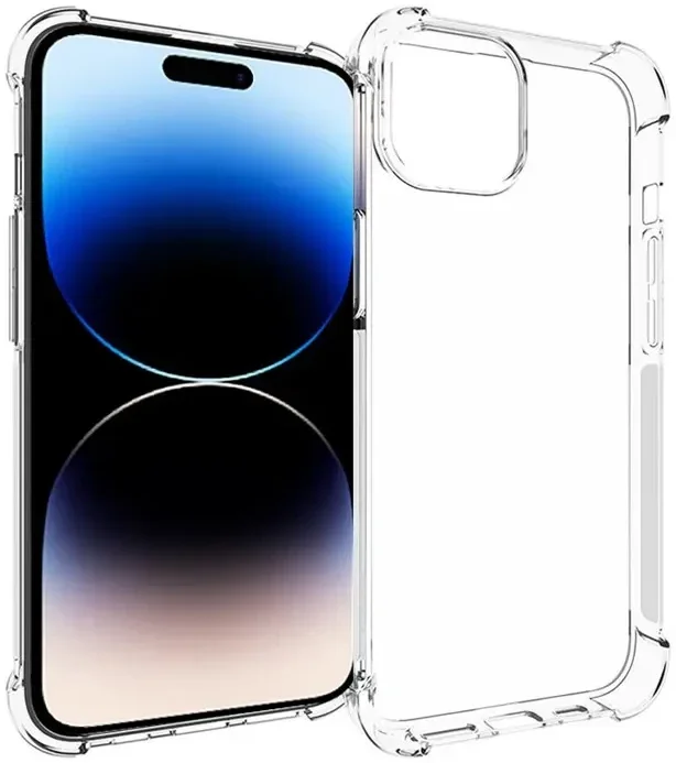 Apple iPhone 15 Hoesje Schokbestendig en Dun TPU Transparant afbeelding 1