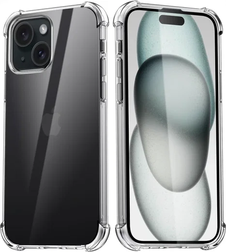 Apple iPhone 15 Hoesje Schokbestendig en Dun TPU Transparant afbeelding 11
