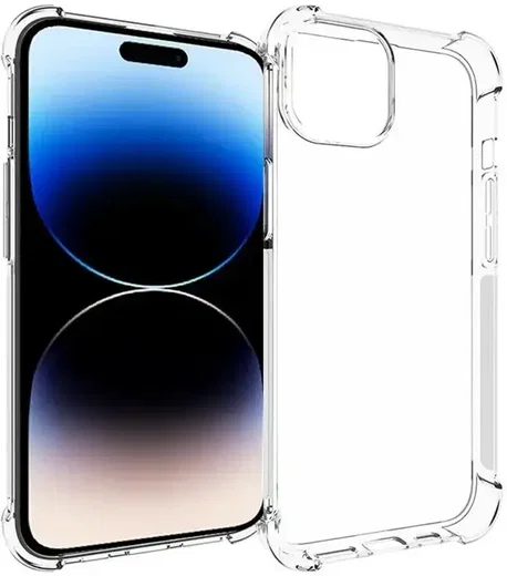 Apple iPhone 15 Plus Hoesje Schokbestendig en Dun TPU Transparant afbeelding 1