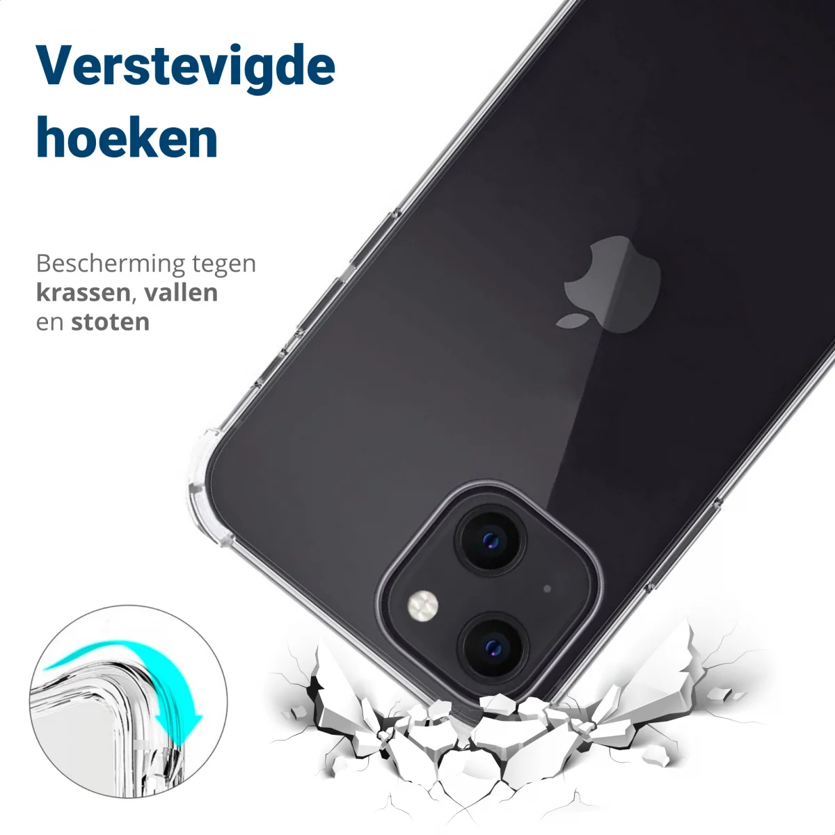 Apple iPhone 15 Plus Hoesje Schokbestendig en Dun TPU Transparant afbeelding 4