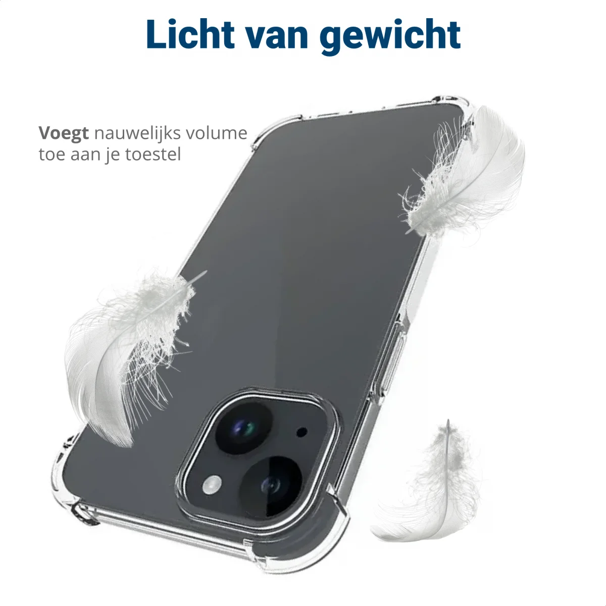 Apple iPhone 15 Plus Hoesje Schokbestendig en Dun TPU Transparant afbeelding 7