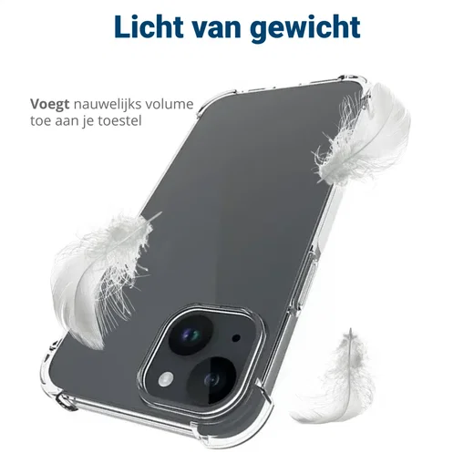 Apple iPhone 15 Plus Hoesje Schokbestendig en Dun TPU Transparant afbeelding 7