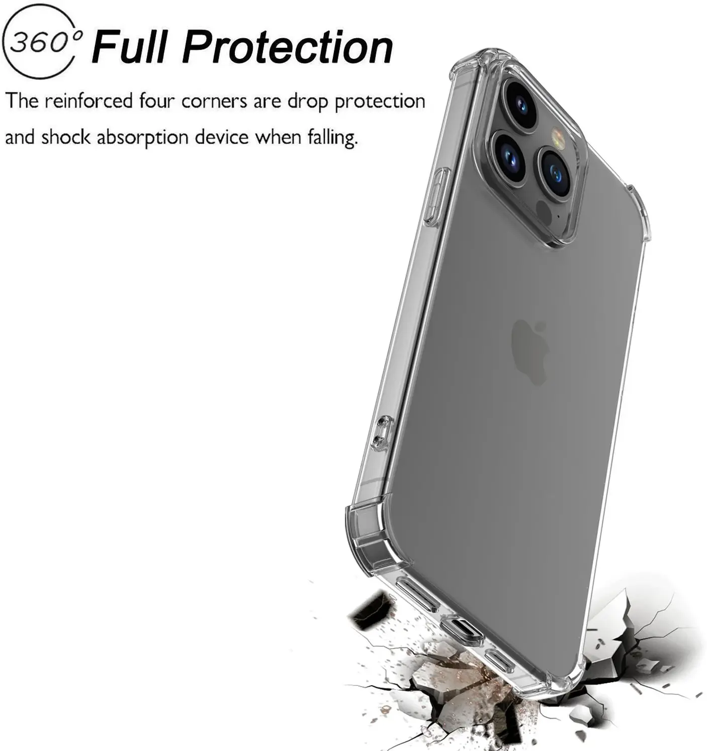 Apple iPhone 15 Pro Hoesje Schokbestendig en Dun TPU Transparant afbeelding 6