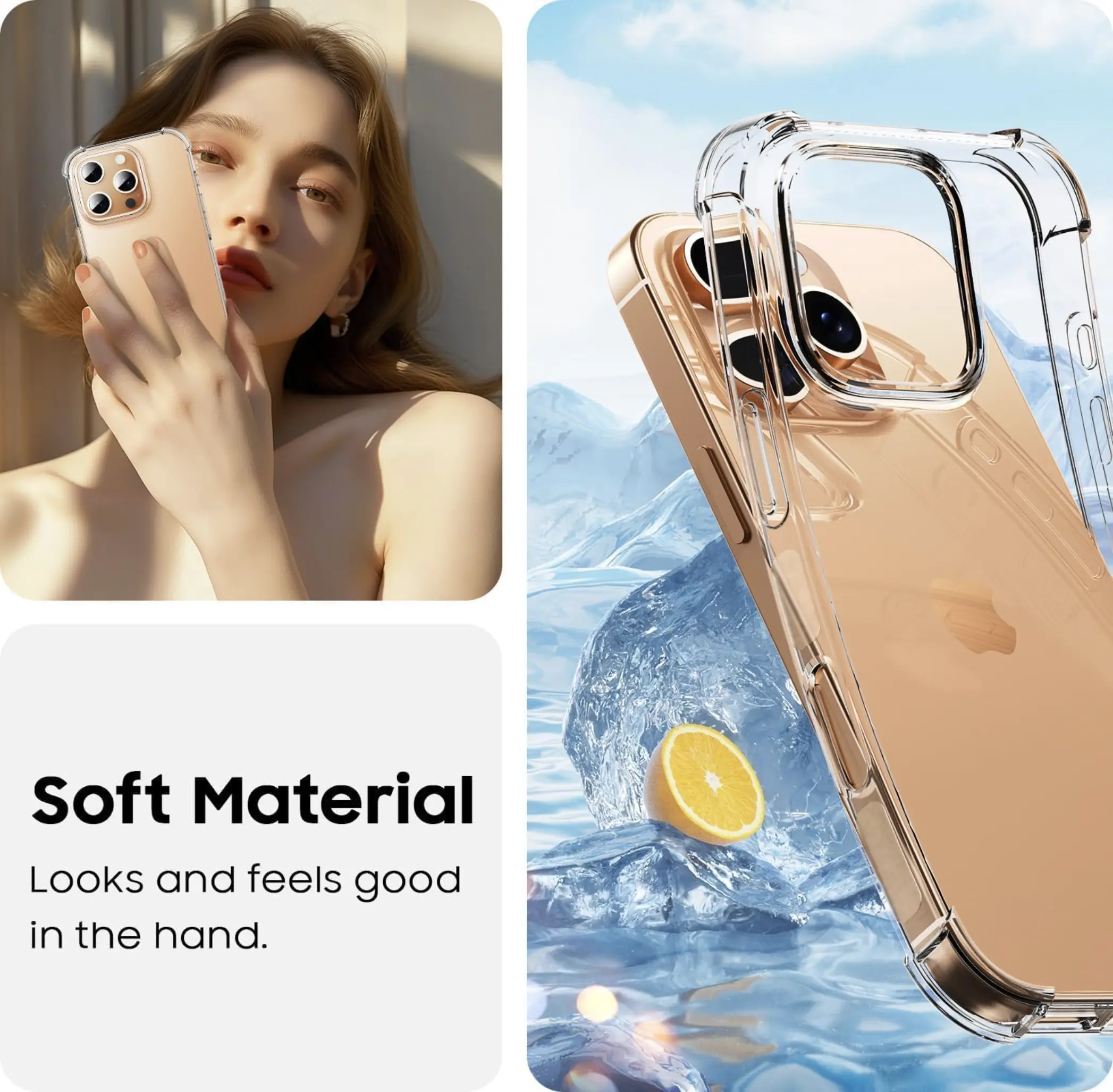 Apple iPhone 15 Pro Max Hoesje Schokbestendig en Dun TPU Back Cover Transparant afbeelding 6