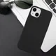 Apple iPhone 15 Hoesje Matte Back Cover Dun TPU Zwart afbeelding 5