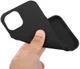 Apple iPhone 15 Hoesje Matte Back Cover Dun TPU Zwart afbeelding 6