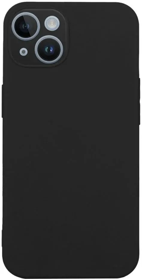 Apple iPhone 15 Hoesje Matte Back Cover Dun TPU Zwart afbeelding 1
