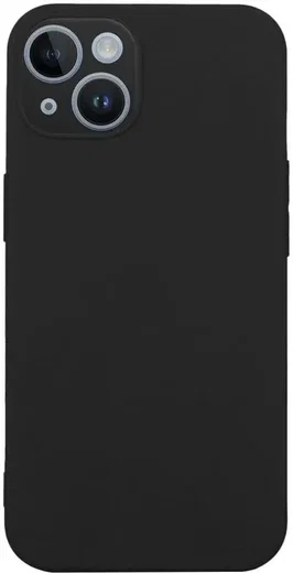 Apple iPhone 15 Hoesje Matte Back Cover Dun TPU Zwart afbeelding 1