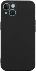 Apple iPhone 15 Hoesje Matte Back Cover Dun TPU Zwart afbeelding