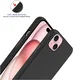 Apple iPhone 15 Plus Hoesje Matte Back Cover Dun TPU Zwart afbeelding 2