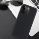 Apple iPhone 15 Pro Max Hoesje Matte Back Cover Dun TPU Zwart afbeelding 3