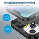 Apple iPhone 15 Hoesje Geborsteld TPU Flexibele Back Cover Zwart afbeelding 6