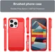 iPhone 15 Pro Max Hoesje Geborsteld TPU Flexibele Back Cover Rood afbeelding 9