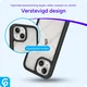 Apple iPhone 15 Hoesje Full Protect 360° Cover Hybride Zwart afbeelding 4