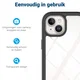 Apple iPhone 15 Plus Hoesje Full Protect 360° Cover Hybride Zwart afbeelding 6