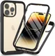 Apple iPhone 15 Pro Hoesje Full Protect 360° Cover Hybride Zwart afbeelding 1