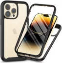 Apple iPhone 15 Pro Max Hoesje Full Protect 360° Cover Hybride Zwart