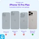 Apple iPhone 15 Pro Max Hoesje Full Protect 360° Cover Hybride Zwart afbeelding 5