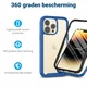 Apple iPhone 15 Pro Max Hoesje Full Protect 360° Cover Hybride Blauw afbeelding 2