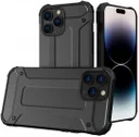 Apple iPhone 15 Pro Hoesje Shock Proof Hybride Back Cover Zwart