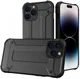 Apple iPhone 15 Pro Max Hoesje Shock Proof Hybride Back Cover Zwart afbeelding 1