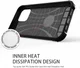 Apple iPhone 15 Pro Max Hoesje Shock Proof Hybride Back Cover Zwart afbeelding 4