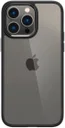Apple iPhone 15 Pro Hoesje Armor Back Cover Transparant Zwart