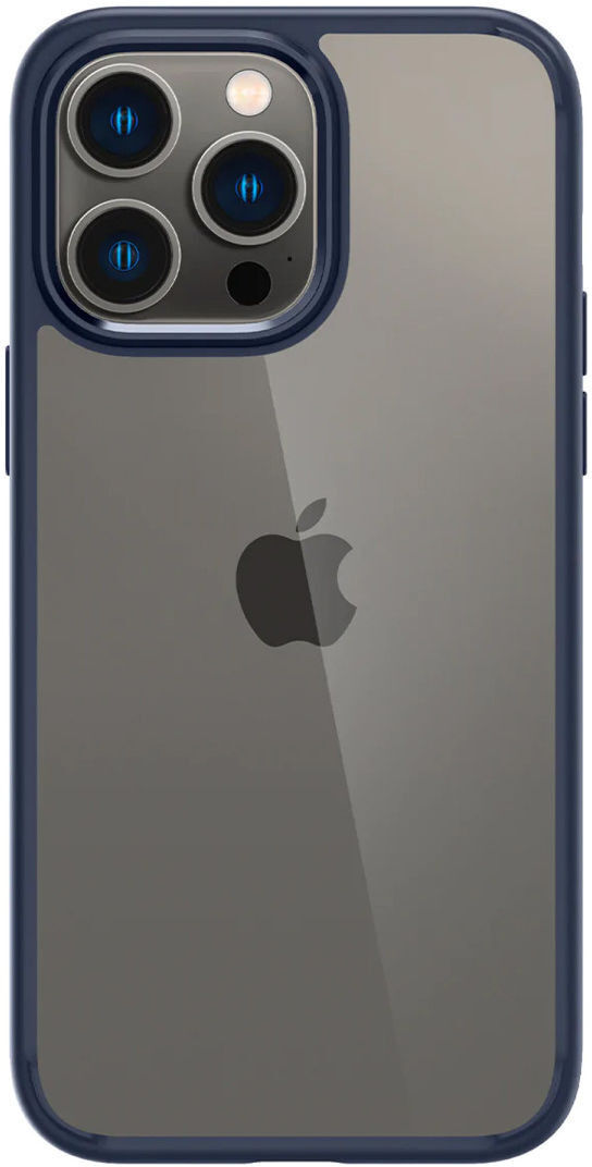 Apple iPhone 15 Pro Hoesje Armor Back Cover Transparant Blauw afbeelding 1