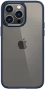 Apple iPhone 15 Pro Hoesje Armor Back Cover Transparant Blauw