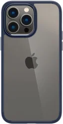Apple iPhone 15 Pro Hoesje Armor Back Cover Transparant Blauw afbeelding