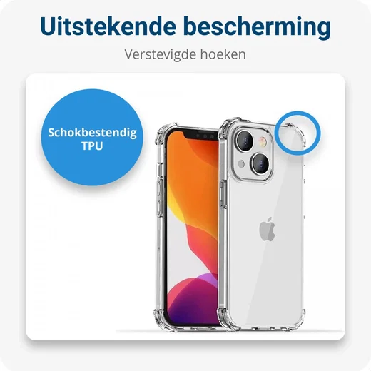 Apple iPhone 15 Hoesje met Koord Schokbestendig TPU Transparant afbeelding 3