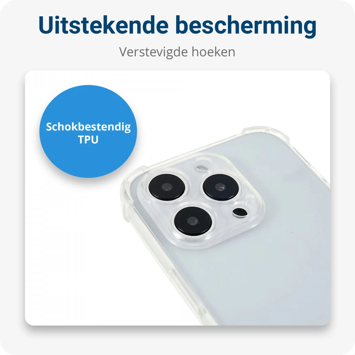 Apple iPhone 15 Pro Max Hoesje Koord Schokbestendig TPU Transparant afbeelding 3