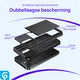 Apple iPhone 15 Hoesje met Slider Kaarthouder Back Cover Zwart afbeelding 12